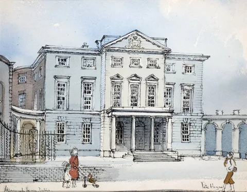 Pete Hogan, ALDBOROUGH HOUSE, DUBLIN, watercolour