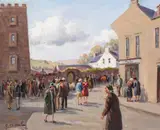 Charles McAuley, GATHERING FOR THE FAIR, CUSHENDALL, COUNTY ANTRIM
