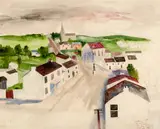 William Scott, VIEW OF AN ULSTER VILLAGE