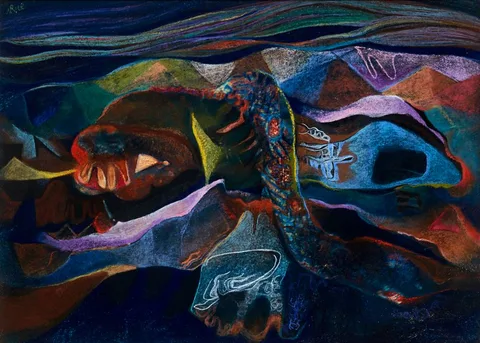 Noreen Rice, SEARCHING WIND, pastel