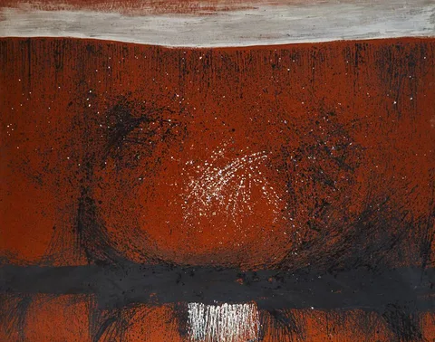 Patrick Scott, MAGNETIC FIELD, 1960, tempera on board