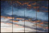 Stuart Morle, CLOUDS II, 2021 (TETRAPTYCH)