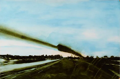 Oliver Comerford, CALLING I, 1997, oil on board; (unframed)