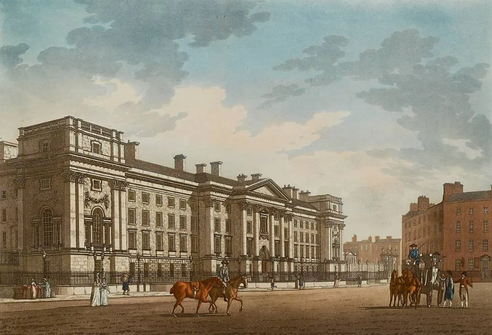 James Malton, A PICTURESQUE AND DESCRIPTIVE VIEW OF THE CITY OF DUBLIN (COLLECTION OF TWENTY-FIVE), hand-coloured aquatint; (26 including frontispiece)