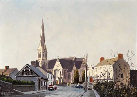 Padraig Lynch, DUNDALK ROAD, CARRICKMACROSS, COUNTY MONAGHAN, oil on canvas