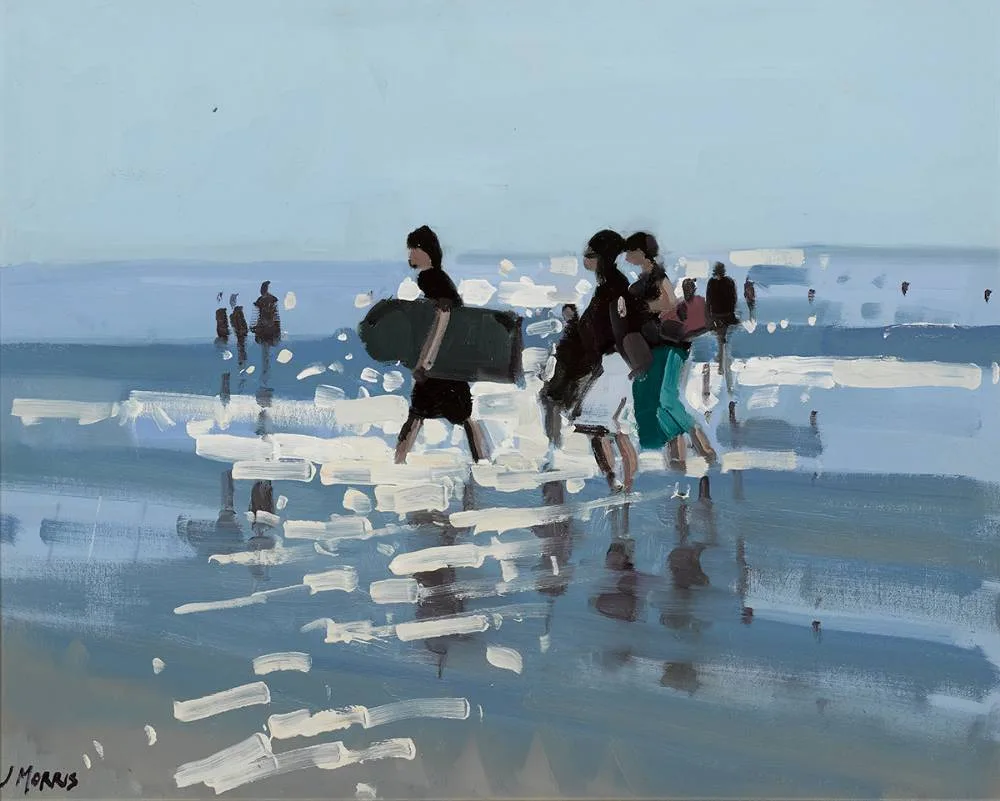 INCH BEACH, COUNTY KERRY by John Morris, 2006, oil on board, sold Oct 2021