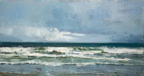 Andrey Demin, SLIGO WAVES, oil on canvas