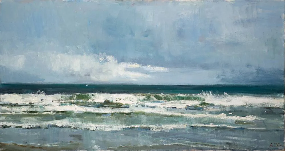 SLIGO WAVES by Andrey Demin, oil on canvas, offered Oct 2021