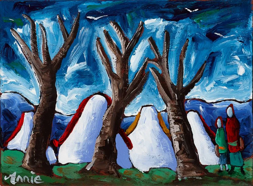 SPRING WILL COME by Annie Robinson, oil on canvas, sold Oct 2021