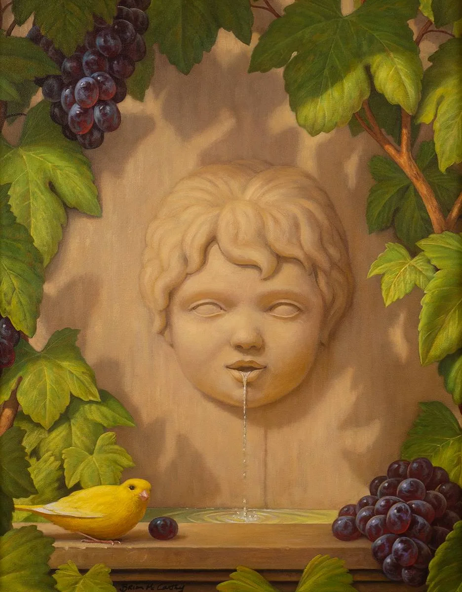 LITTLE BACCHUS by Brian McCarthy, 2000, oil on canvas, offered Oct 2021
