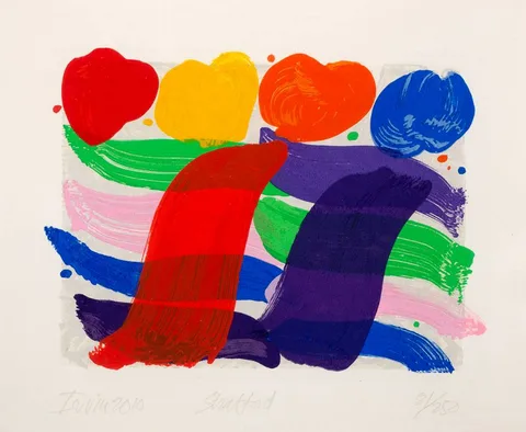 Albert Irvin, STRATFORD, 2010, screenprint in colours; (no. 81 from an edition of 250)