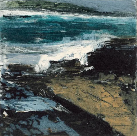 COASTAL SCENE by Donald Teskey, lithograph; (no. 43 from an edition of 220); (unframed), sold Oct 2021