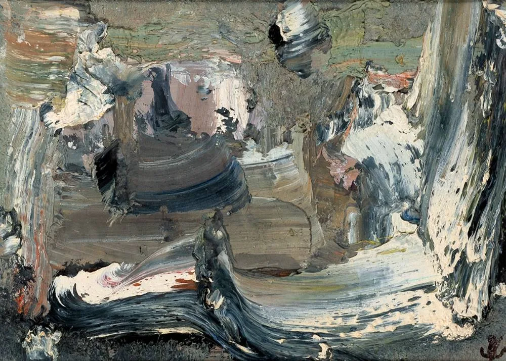 STORMY WATERS by John Kingerlee, oil on board, offered Oct 2021