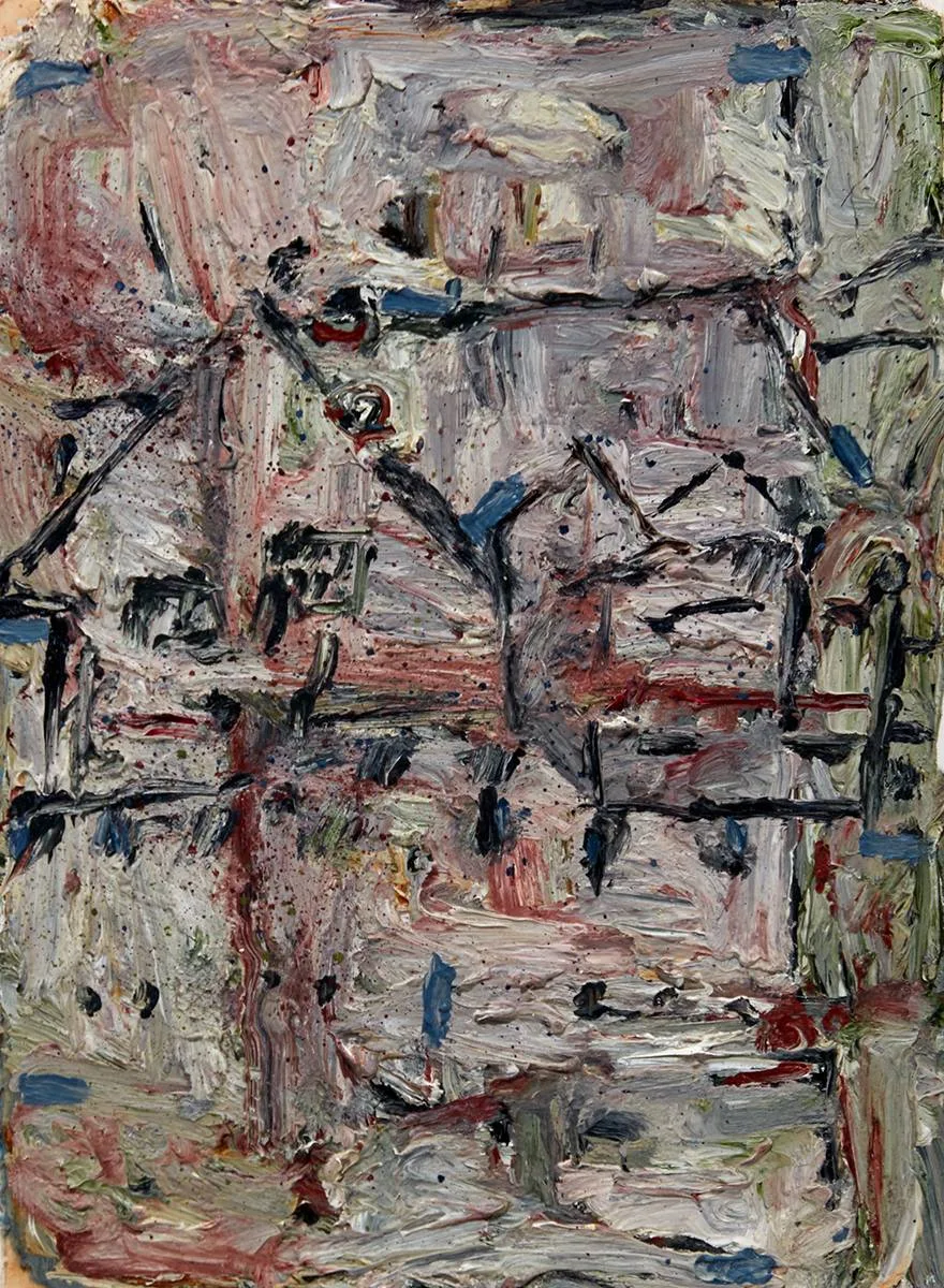 UNTITLED by Jane O'Malley, oil on board, sold Oct 2021