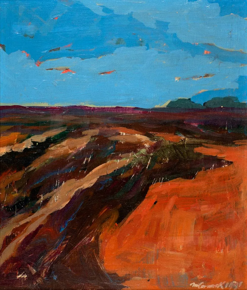 Hugh McCormick, BOG LANDSCAPE 4, 1991, oil on board