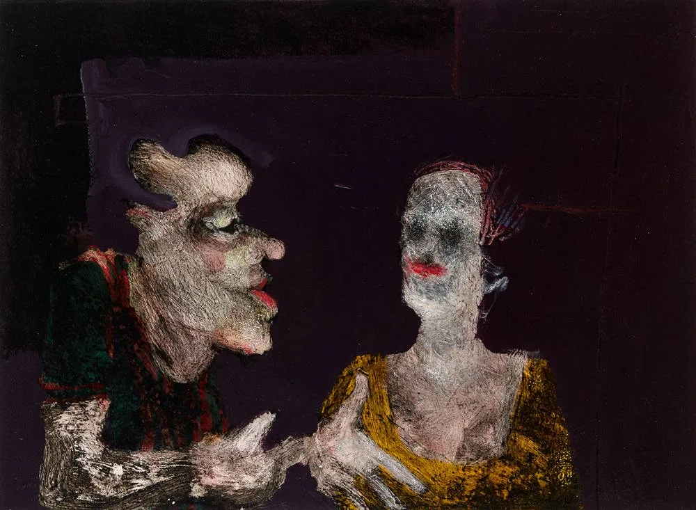 Pat Connor, THE ODD COUPLE, 1987, mixed media