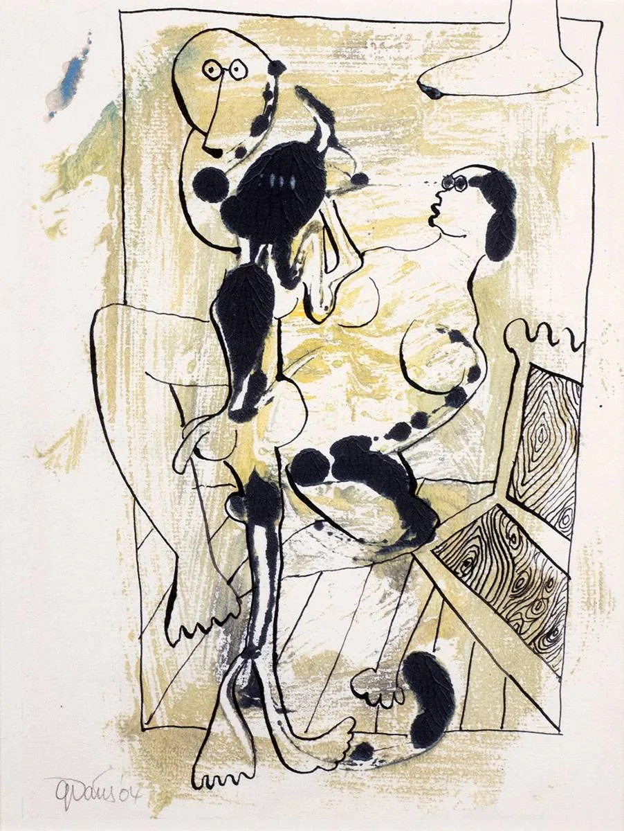 INTERIOR DRAMA by Gerald Davis, 2004, giclée print, offered Oct 2021
