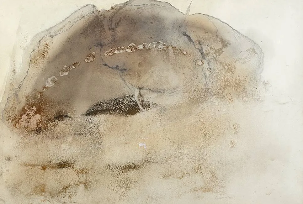 Anne Madden, SMALL HILL NEAR COURSEGOULES, 1962, pastel and watercolour