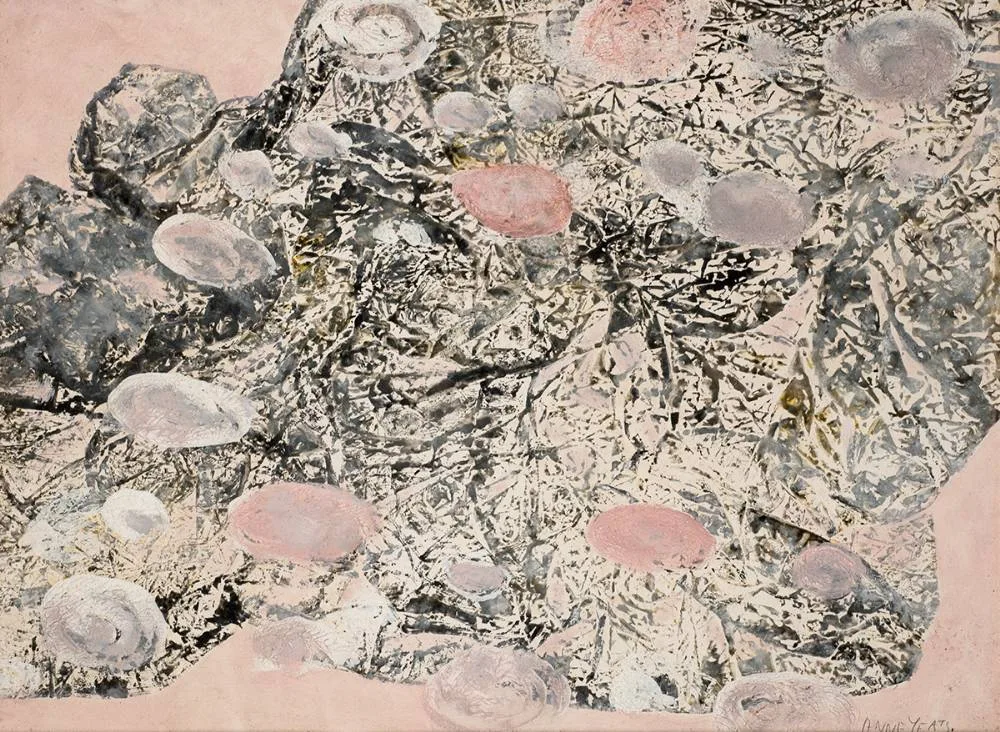 Anne Yeats, STONES AND SAND, gouache