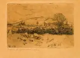 Estella Solomons, RURAL SCENE WITH SHEEP