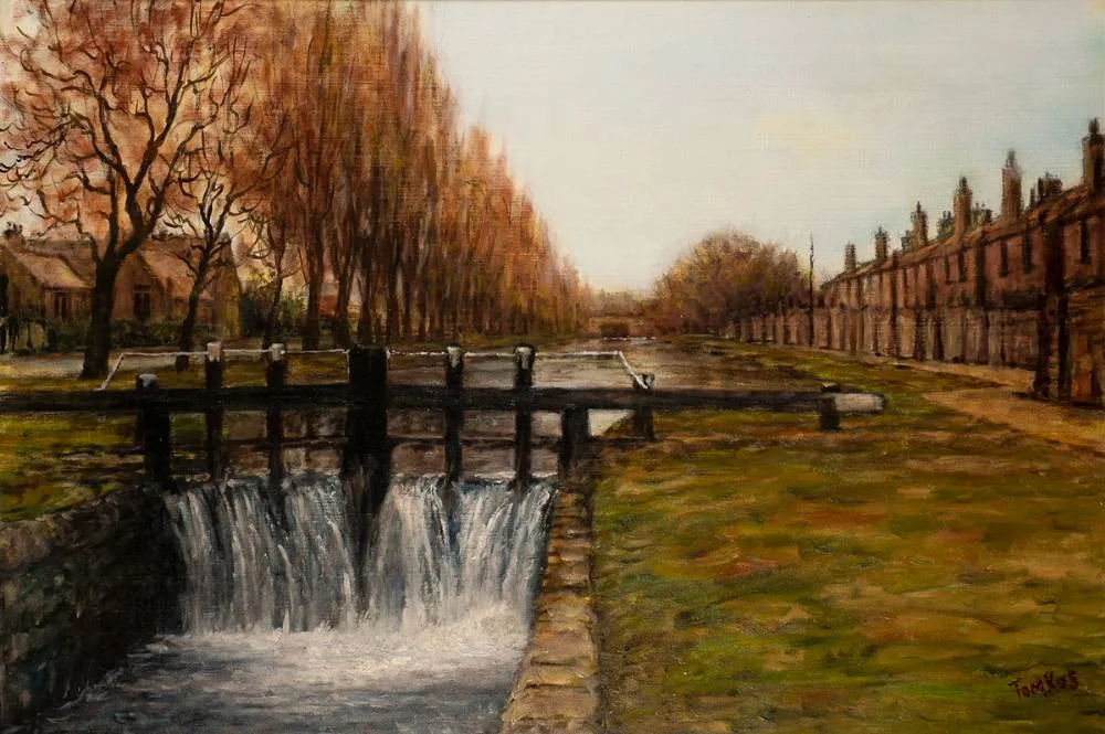 Edward Tomkus, LOCK SIX, GRAND CANAL, RANELAGH, DUBLIN, oil on canvas