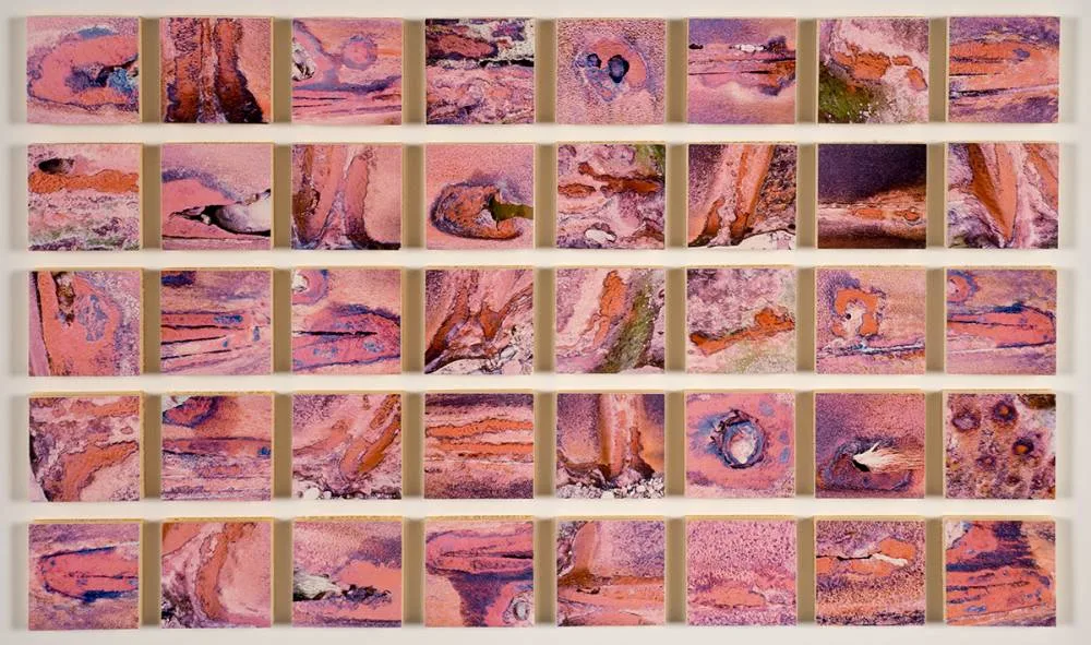 RUST ON BEACH by Lin Osborn, photographic print mounted on foamboard, offered Oct 2021