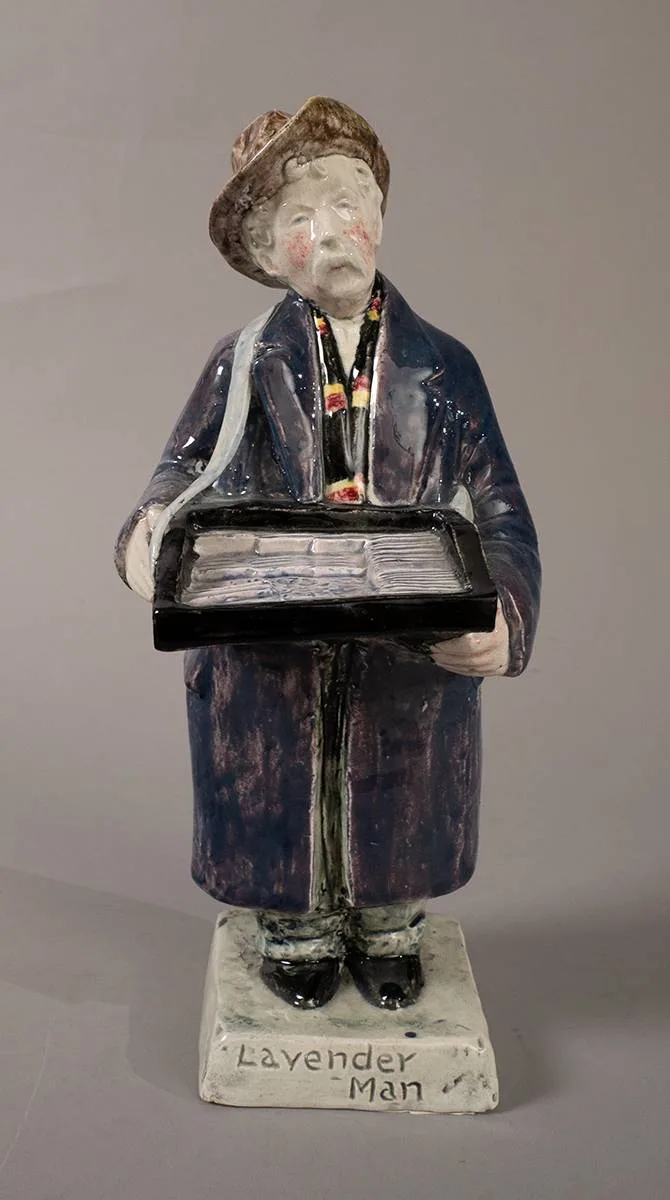 Kathleen Cox, LAVENDER MAN [MICHAEL CLIFFORD, DUBLIN], 1930s, ceramic