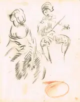 William Orpen, STROLLING PLAYERS (SET OF FIVE)