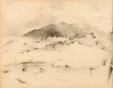 Louis le Brocquy, HOUSES IN A LANDSCAPE