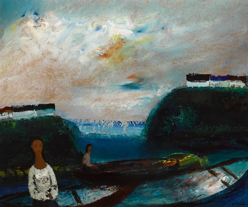 CULDAFF, COUNTY DONEGAL by Daniel O'Neill, oil on board, sold Sep 2021