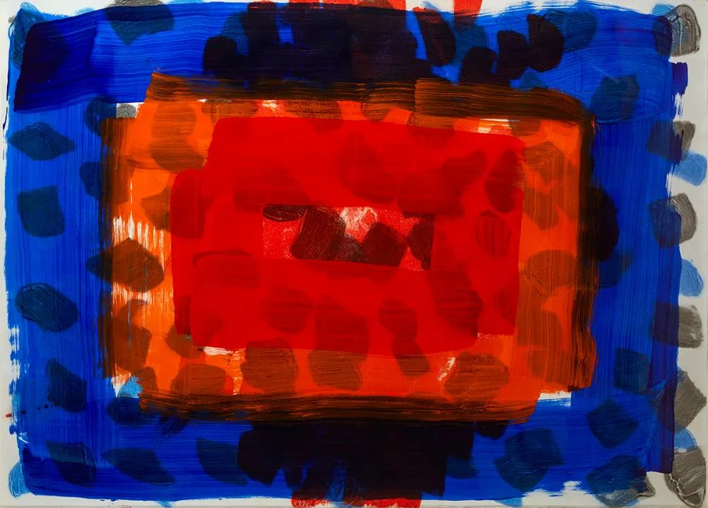 FOR JACK by Howard Hodgkin, 2005, Hand painted liftground etching with aquatint and carborundum on Marie Arches paper; (no. 49 from an edition of 60), sold Sep 2021