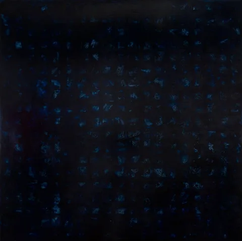Makiko Nakamura, UNTITLED (BLACK), 2001, oil on canvas laid on board