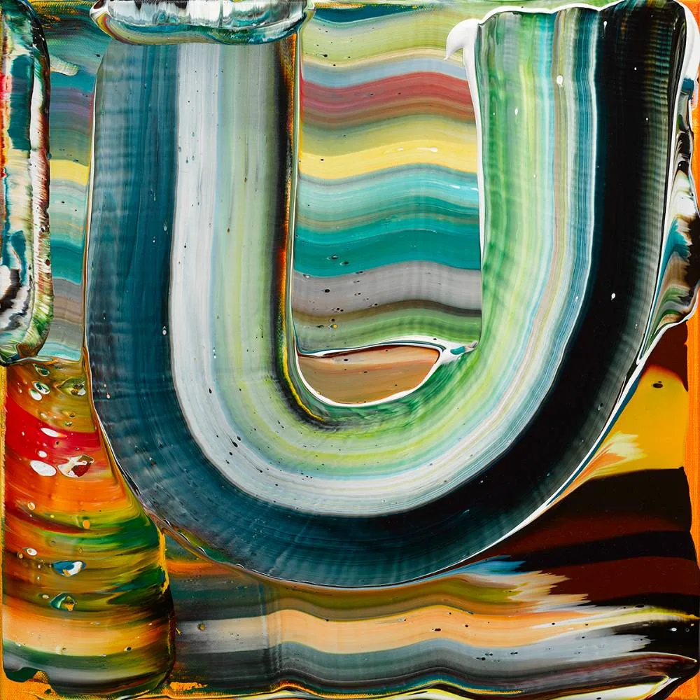 SLEEPING RAINBOW by Paul Doran, 2021, acrylic on canvas, offered Sep 2021