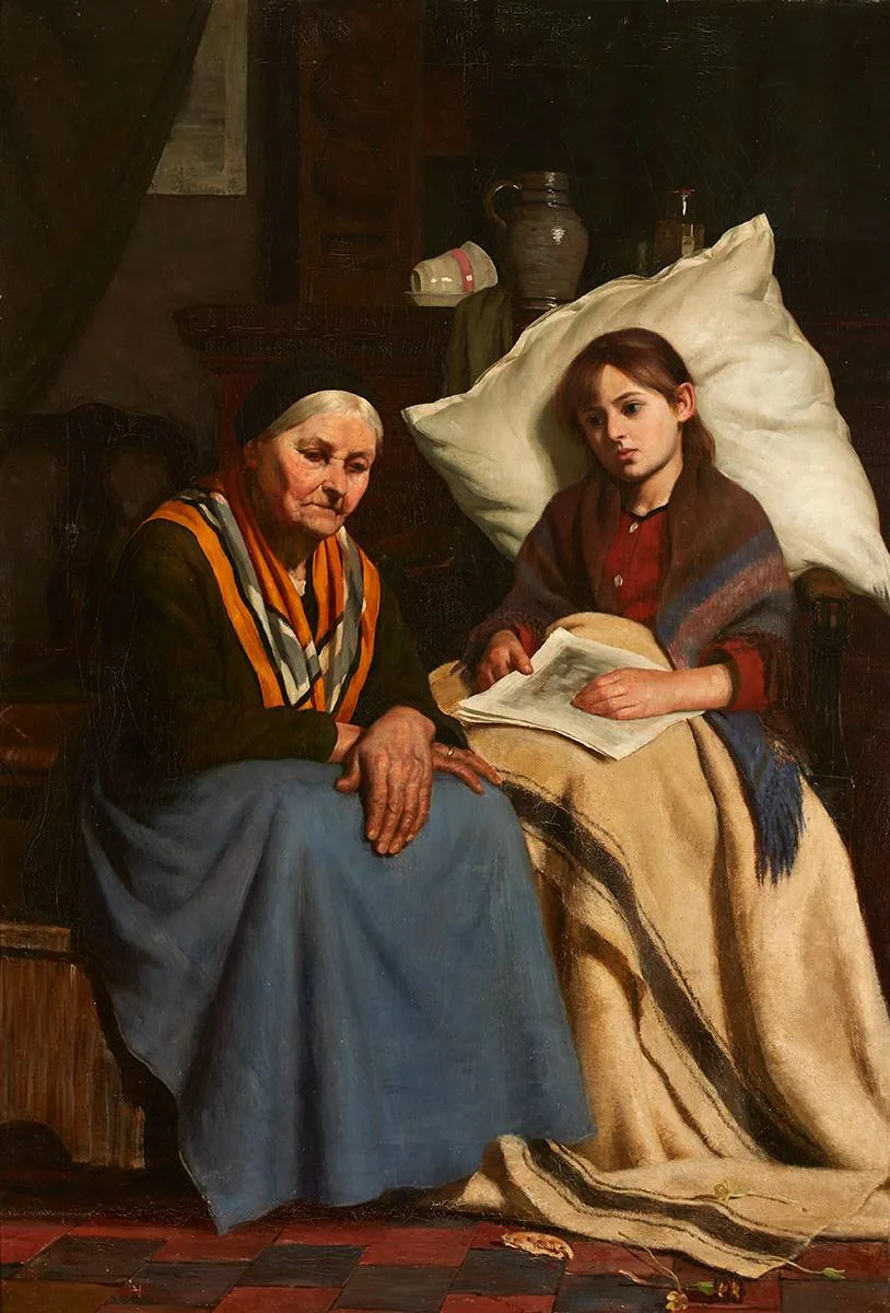 Nathaniel Hill, CONVALESCENT, oil on canvas