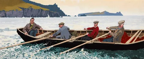 John Francis Skelton, THE PASSENGER, VIA BLASKETS, COUNTY KERRY, oil on board