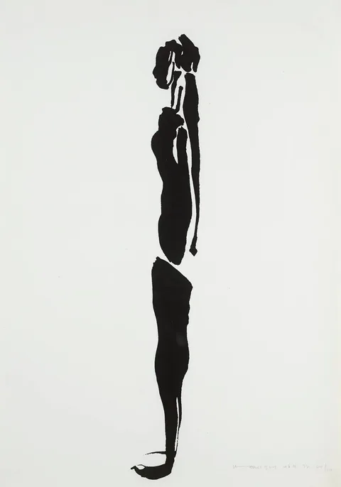 Louis le Brocquy, THE TÁIN. FEDELM, 1969, lithographic brush drawing; (no. 24 from an edition of 70)