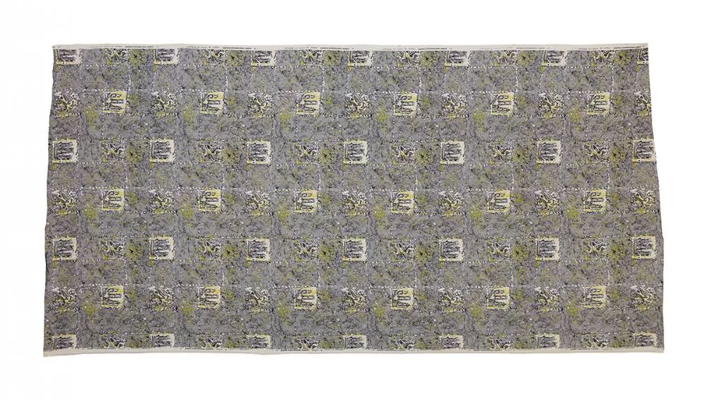 UNTITLED by Louis le Brocquy, c. 1956, screen-printed cotton, sold Jun 2021