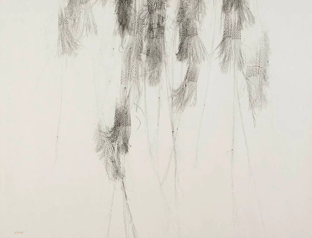 DRAWING by Patrick Scott, 1977, ink on Ingres paper, sold Jun 2021