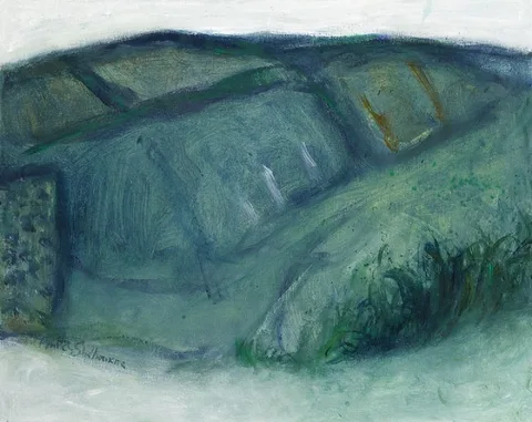 WICKLOW LANDSCAPE by Anita Shelbourne, acrylic on canvas, sold Jun 2021