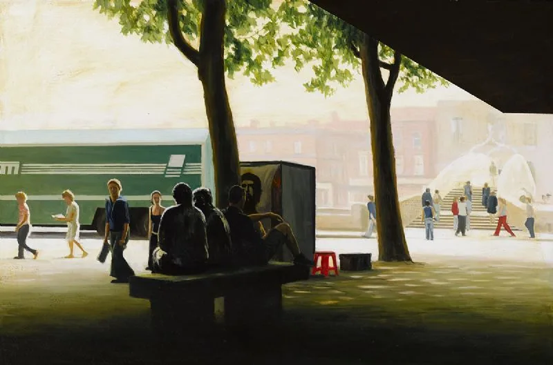 John Hearne, ORMOND QUAY, DUBLIN, oil on panel