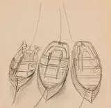 Elizabeth Rivers, MOORED BOATS