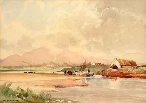 Frank Murphy, NEAR ROUNDSTONE, COUNTY GALWAY, watercolour