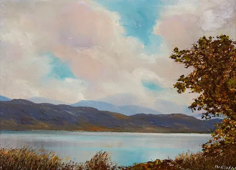 NEAR KENMARE, COUNTY KERRY by Gerry Marjoram, oil on canvas, sold Jun 2021