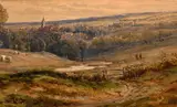 John Faulkner, A VILLAGE NEAR STONHAM, WARWICK