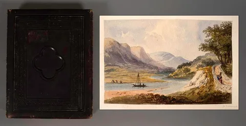 19th Century School, ALBUM OF IRISH, ENGLISH AND EUROPEAN INTEREST, watercolour; (26); ink; (5); pencil; (1)