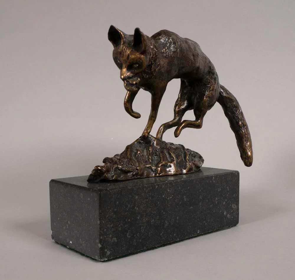 FOX by Zita Hartigan, bronze; (no. 7 from an edition of 9), sold Jun 2021