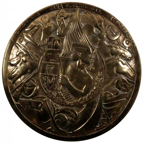 Gabriel Hayes, AN TÓSTAL COMMEMORATIVE PLAQUE, bronze