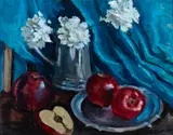Nuala Stephenson, STILL LIFE WITH APPLES AND TANKARD