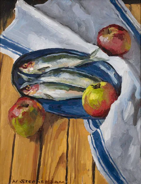 Nuala Stephenson, FRUIT OF THE SEA, oil on canvas