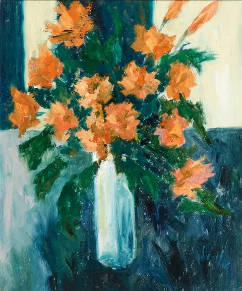 Patrick Viale, BOUQUET, oil on board